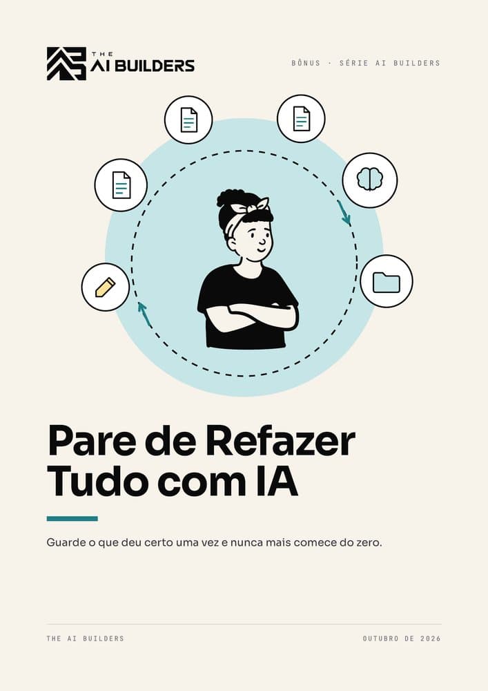 Capa do ebook Pare de Refazer Tudo com IA